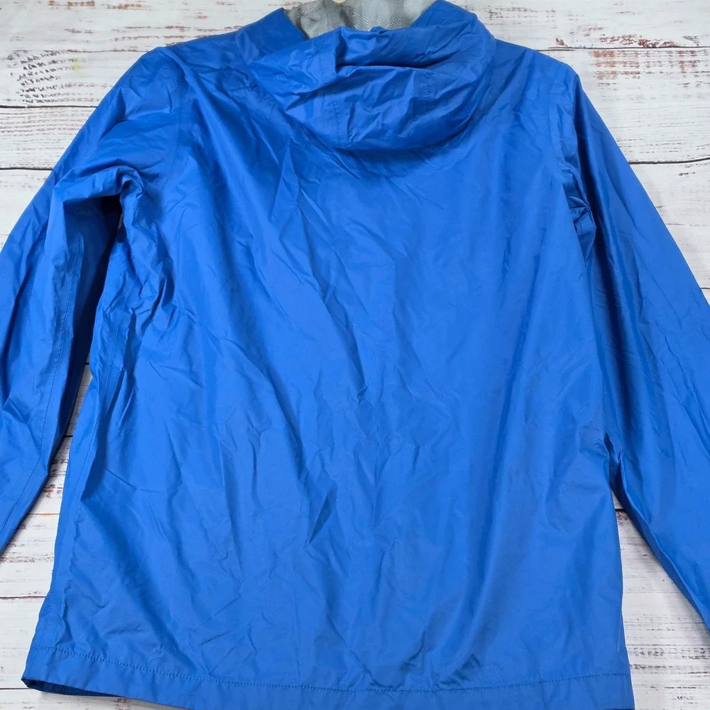 The North Face Windbreaker Jacket Boys XL 18/20 Blue Excellent Hooded Full Zip